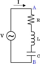 抵抗、インダクタ、容量で構成された回路1