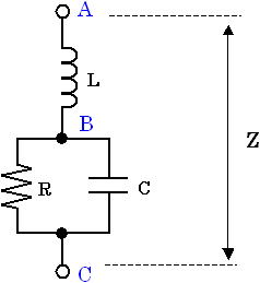 抵抗、インダクタ、容量で構成された回路2