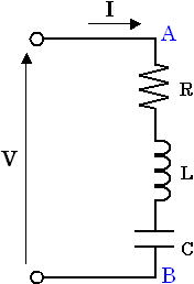 抵抗、インダクタ、容量で構成された回路1